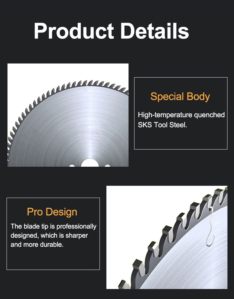 Multi Tct Circular Ripping Wood Saw Blade with Rakers Scraper for Multi Rip for Solid Wood with Slots and Wiper